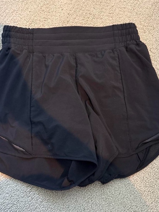 lululemon athletica Pants - lululemon athletica Black Athletic Running Shorts with a fixed snag